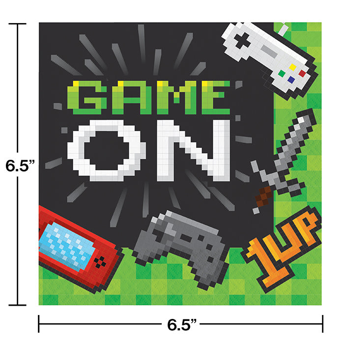 Party Decorations Video Game Party Napkins, 16 ct