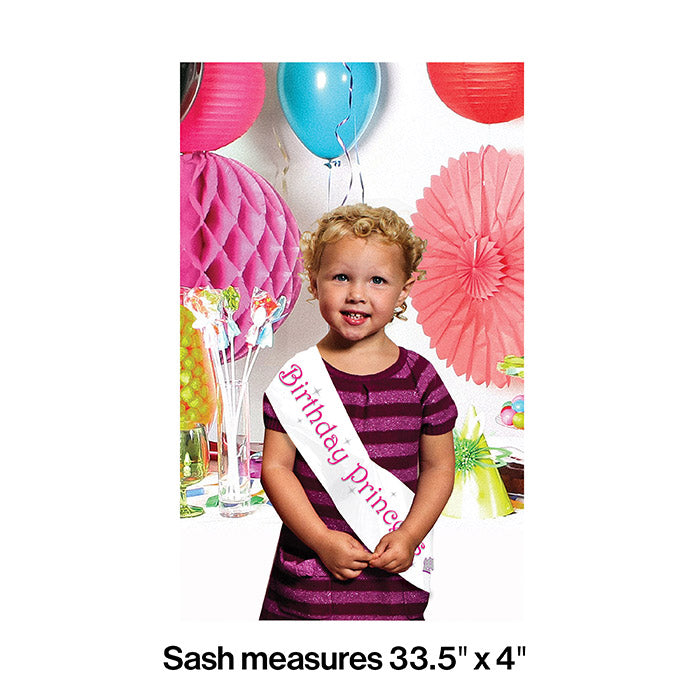 Party Decorations Birthday Princess Sash