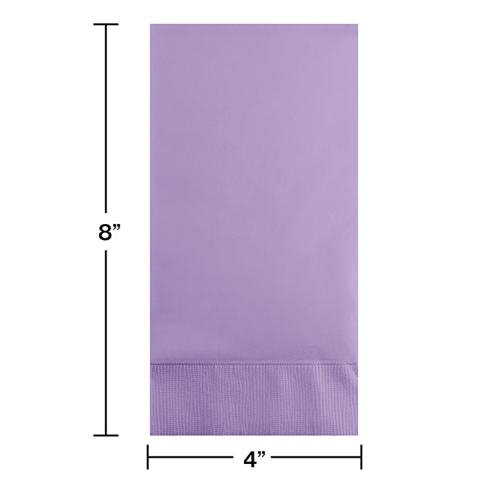 Party Decorations Luscious Lavender Guest Towel, 3 Ply, 16 ct