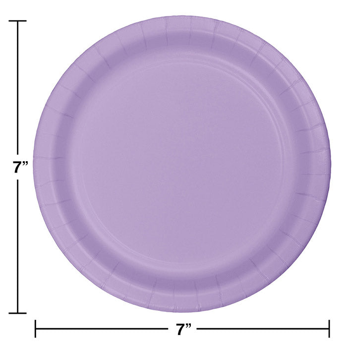 Party Decorations Luscious Lavender Purple Paper Dessert Plates, 24 ct