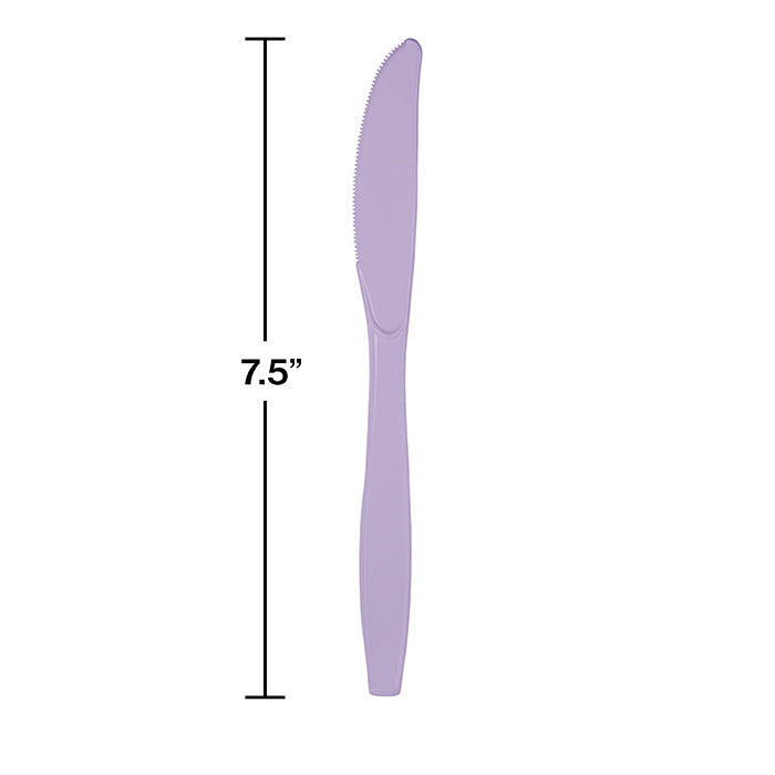 Party Decorations Luscious Lavender Purple Plastic Knives, 24 ct