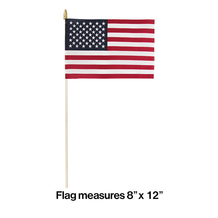 Party Decorations Cloth Usa Flag, 8" X 12"