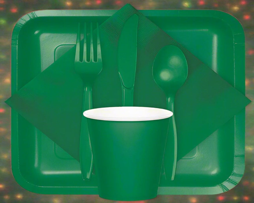 Party Decorations Emerald Green Hot/Cold Paper Cups 9 Oz., 24 ct