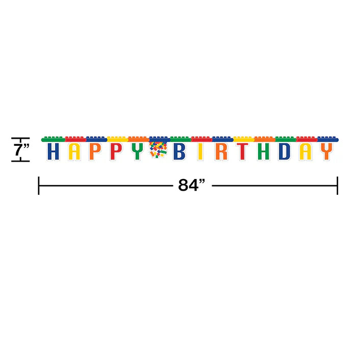 Party Decorations Block Party 48 Piece Birthday Kit for 8