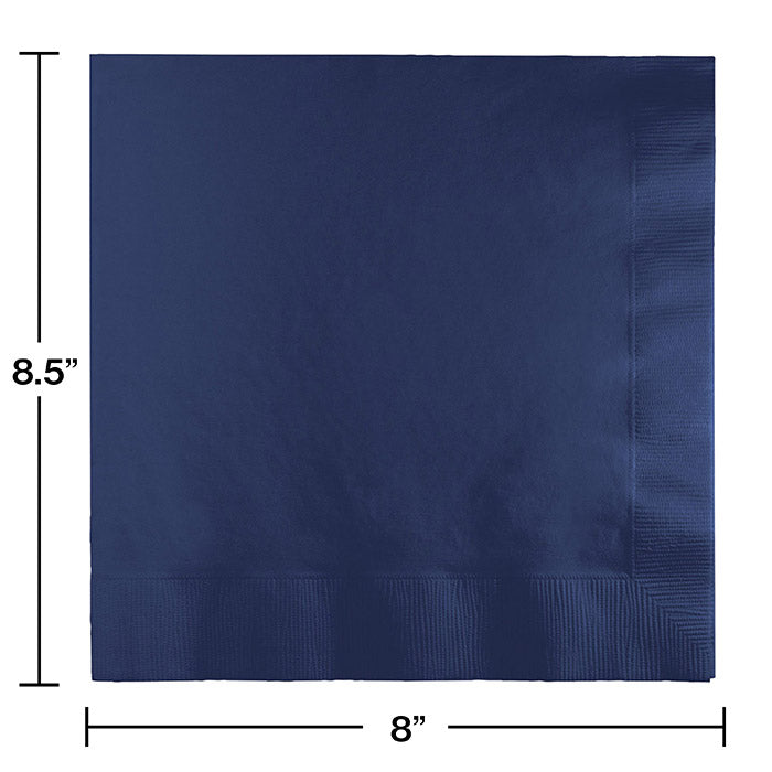 Party Decorations Navy Dinner Napkins 3Ply 1/4Fld, 25 ct