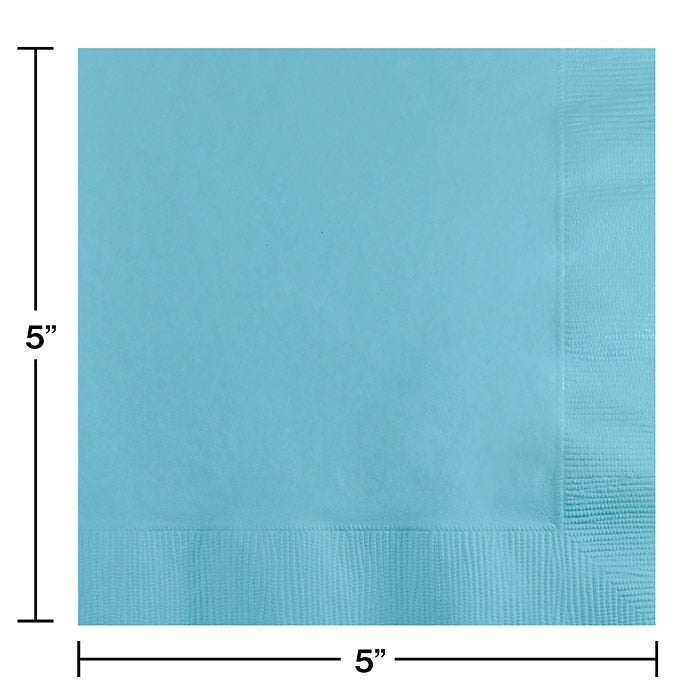 Party Decorations Pastel Blue Beverage Napkin 2Ply, 50 ct