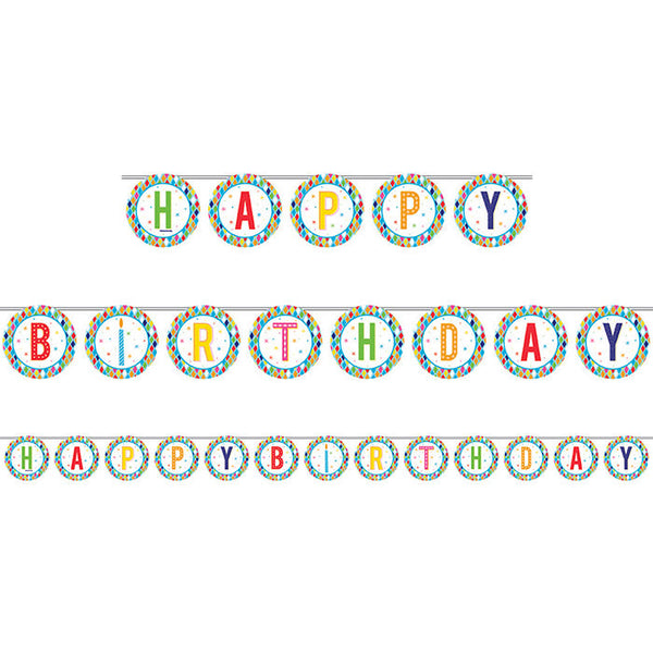 Party Decorations Bright Birthday Banner