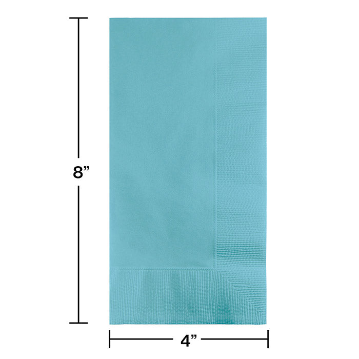 Party Decorations Pastel Blue Dinner Napkins 2Ply 1/8Fld, 50 ct