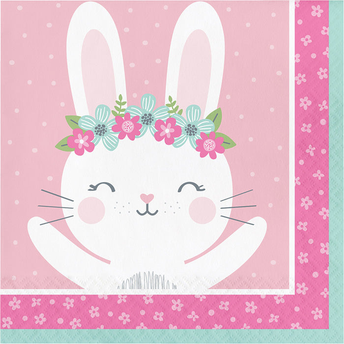 Party Decorations Birthday Bunny Lunch Napkins, 16 ct