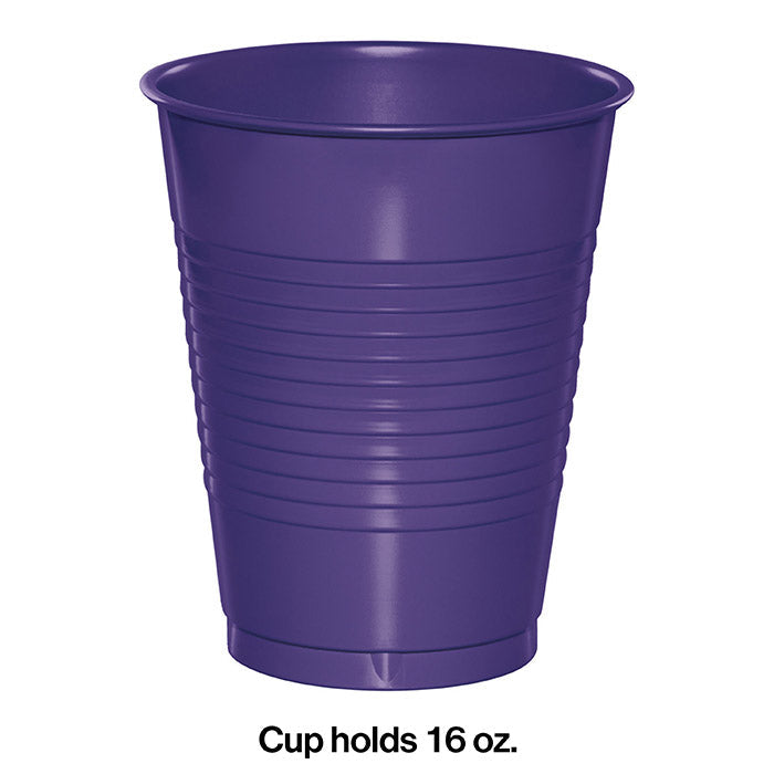 Party Decorations Purple Plastic Cups, 20 ct