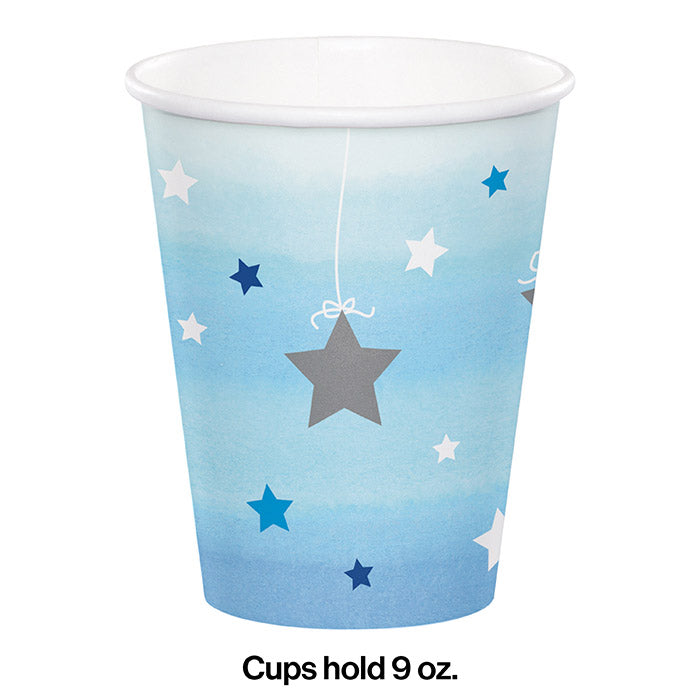 Party Decorations One Little Star - Boy Hot/Cold Paper Paper Cups 9 Oz., 8 ct