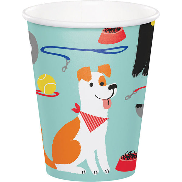 Party Decorations Dog Party Hot/Cold Paper Cups 9 Oz., 8 ct