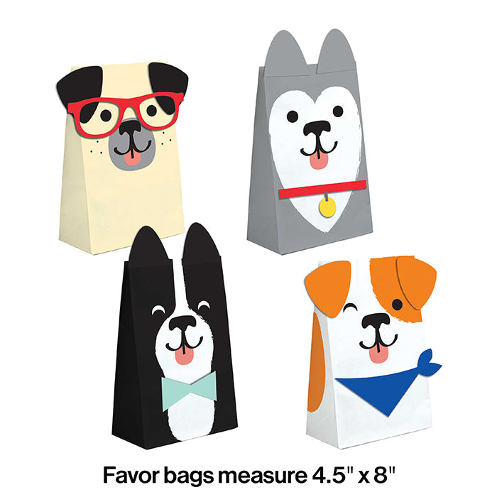 Party Decorations Dog Party Favor Bags, 8 ct