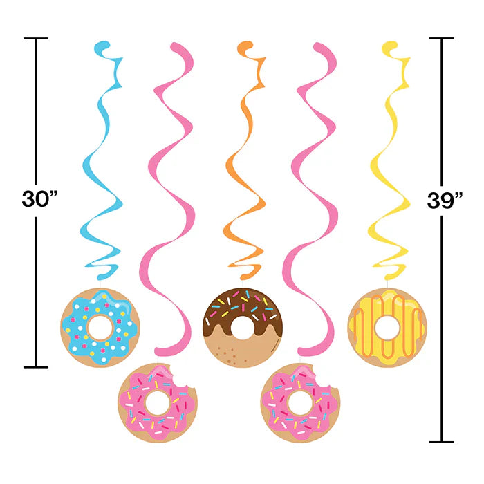 Party Decorations Donut Time 48 Piece Birthday Party Kit for 8