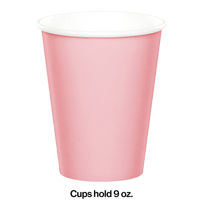 Party Decorations Classic Pink Hot/Cold Paper Cups 9 Oz., 8 ct