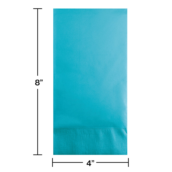 Party Decorations Bermuda Blue Guest Towel, 3 Ply, 16 ct