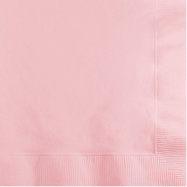 Party Decorations Classic Pink Beverage Napkin, 3 Ply, 50 ct