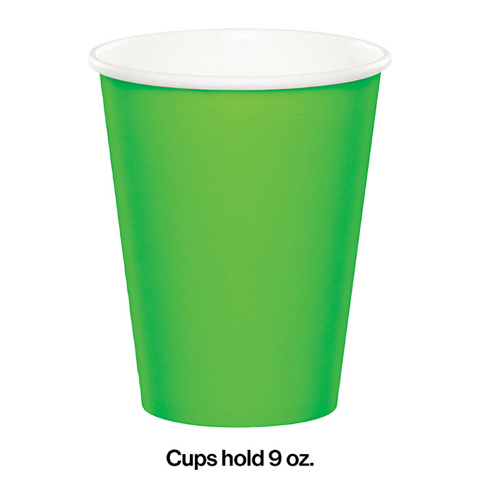 Party Decorations Fresh Lime Hot/Cold Paper Cups 9 Oz., 24 ct