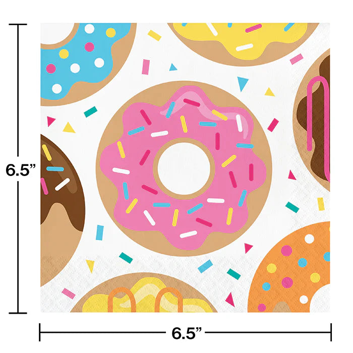 Party Decorations Donut Time 48 Piece Birthday Party Kit for 8