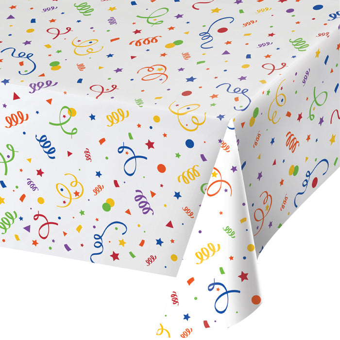 Party Decorations Confetti Plastic Tablecover 54" X 108"