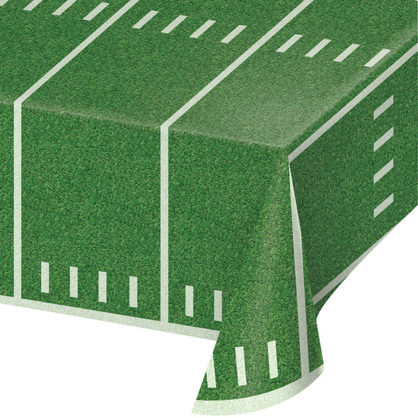 Party Decorations Football Field Plastic Tablecover 54