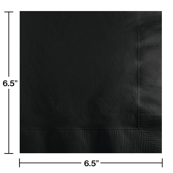 Party Decorations Black Velvet Luncheon Napkin 2Ply, 50 ct