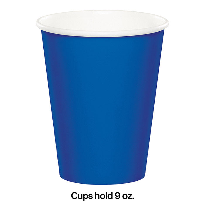 Party Decorations Cobalt Hot/Cold Paper Cups 9 Oz., 8 ct