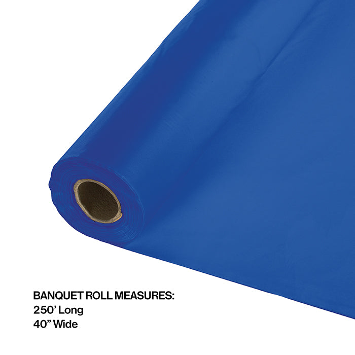 Party Decorations Cobalt Plastic Banquet Roll 40" X 250'