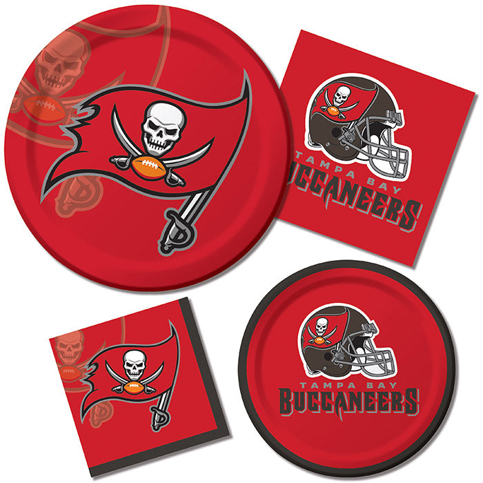 Party Decorations Tampa Bay Buccaneers Paper Plates, 8 count