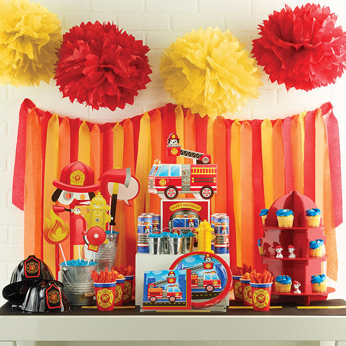 Party Decorations Fire Truck Birthday Napkins, 16 ct