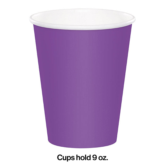 Party Decorations Amethyst Hot/Cold Paper Cups 9 Oz., 24 ct