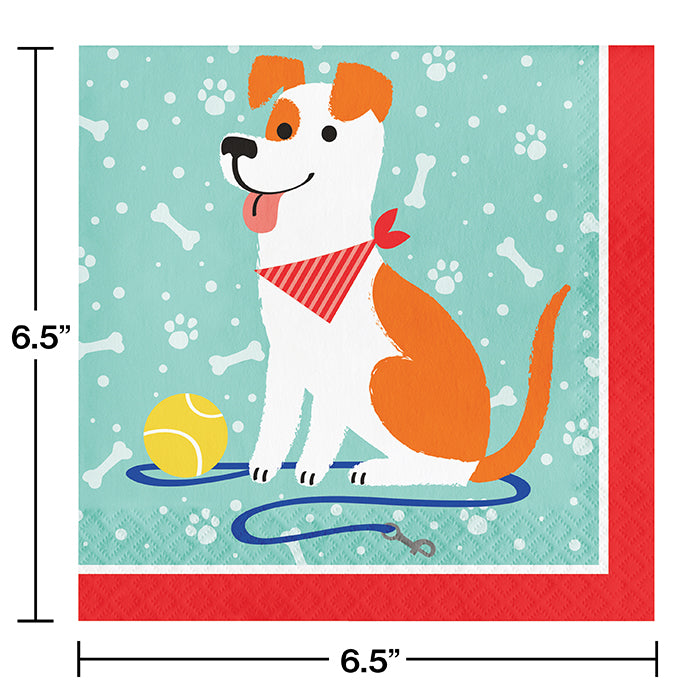 Party Decorations Dog Party Napkins, 16 ct