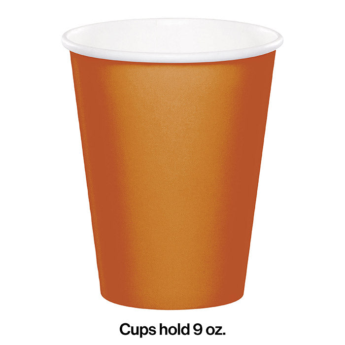 Party Decorations Pumpkin Spice Hot/Cold Paper Paper Cups 9 Oz., 24 ct