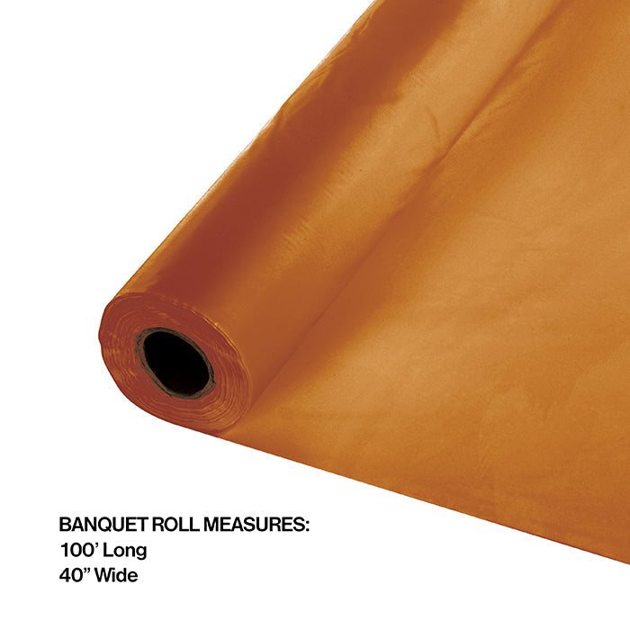 Party Decorations Pumpkin Spice Banquet Roll 40" X 100'