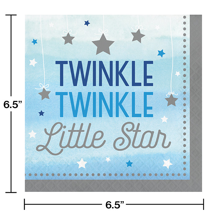 Party Decorations One Little Star Boy Napkins, 16 ct