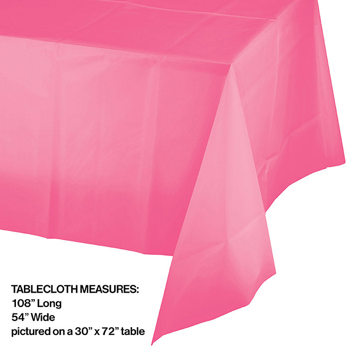 Party Decorations Candy Pink Tablecover Plastic 54" X 108"