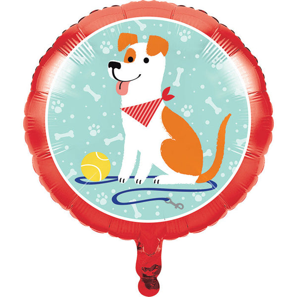 Party Decorations Dog Party Metallic Balloon 18