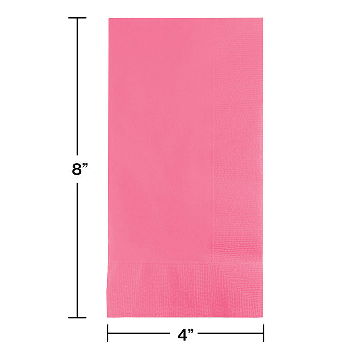 Party Decorations Candy Pink Dinner Napkins 2Ply 1/8Fld, 50 ct