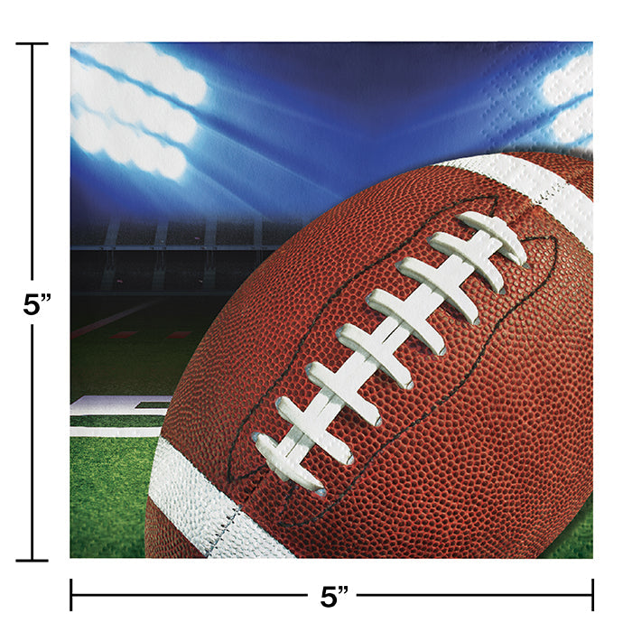 Party Decorations Football Party Beverage Napkins, 16 ct