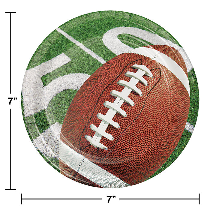 Party Decorations Football Party Paper Dessert Plates, 8 ct