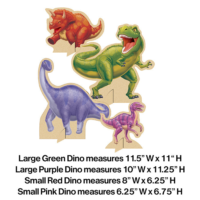 Party Decorations Dinosaur Centerpiece (4/Pkg)