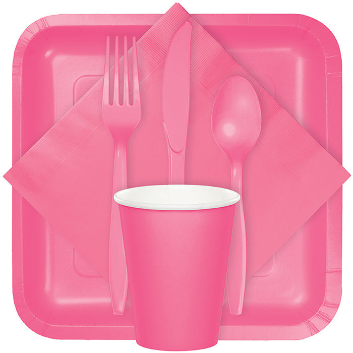 Party Decorations Candy Pink Plastic Forks, 24 ct