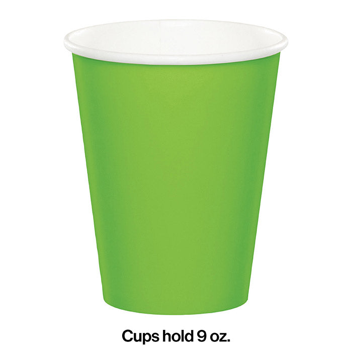 Party Decorations Fresh Lime Hot/Cold Paper Cups 9 Oz., 8 ct