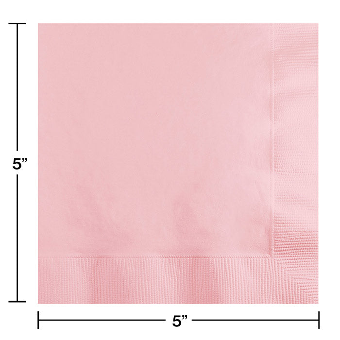 Party Decorations Classic Pink Beverage Napkin 2Ply, 50 ct