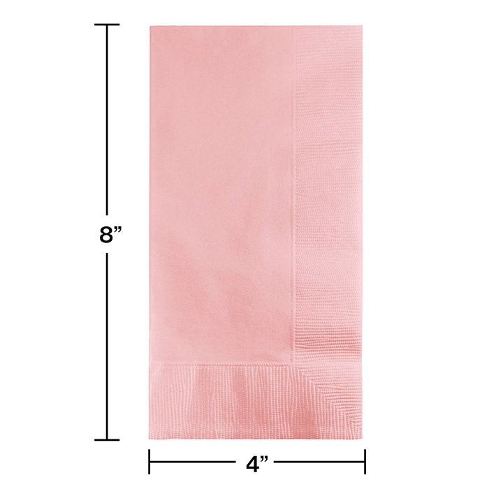 Party Decorations Classic Pink Dinner Napkins 2Ply 1/8Fld, 50 ct