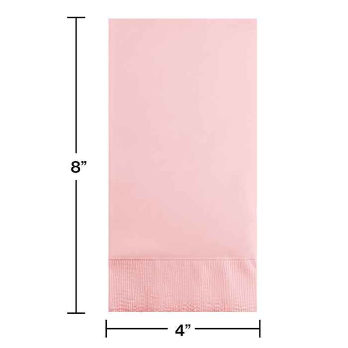 Party Decorations Classic Pink Guest Towel, 3 Ply, 16 ct