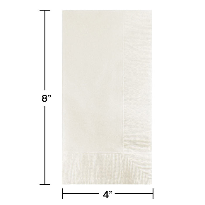 Party Decorations White Dinner Napkins 2Ply 1/8Fld, 50 ct