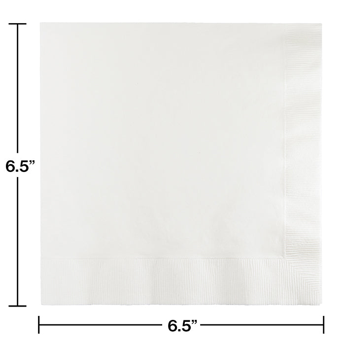 Party Decorations White Luncheon Napkin 2Ply, 50 ct