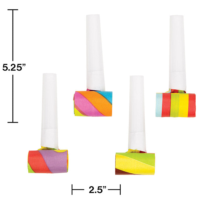 Party Decorations Assorted Party Blowers, 4 ct