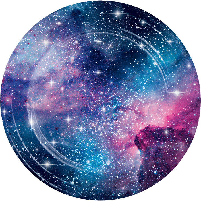 Party Decorations Galaxy Party Paper Plates, 8 Count